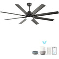 66" Smart Ceiling Fan with LED Light | 8-Blade Dimmable Fan with DC Motor, Remote, App & Voice Control — Alexa & Google Home Compatible